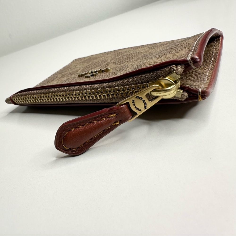 COACH Color Block Coated Canvas Signature Mini Skinny Wallet - Picture 5 of 8